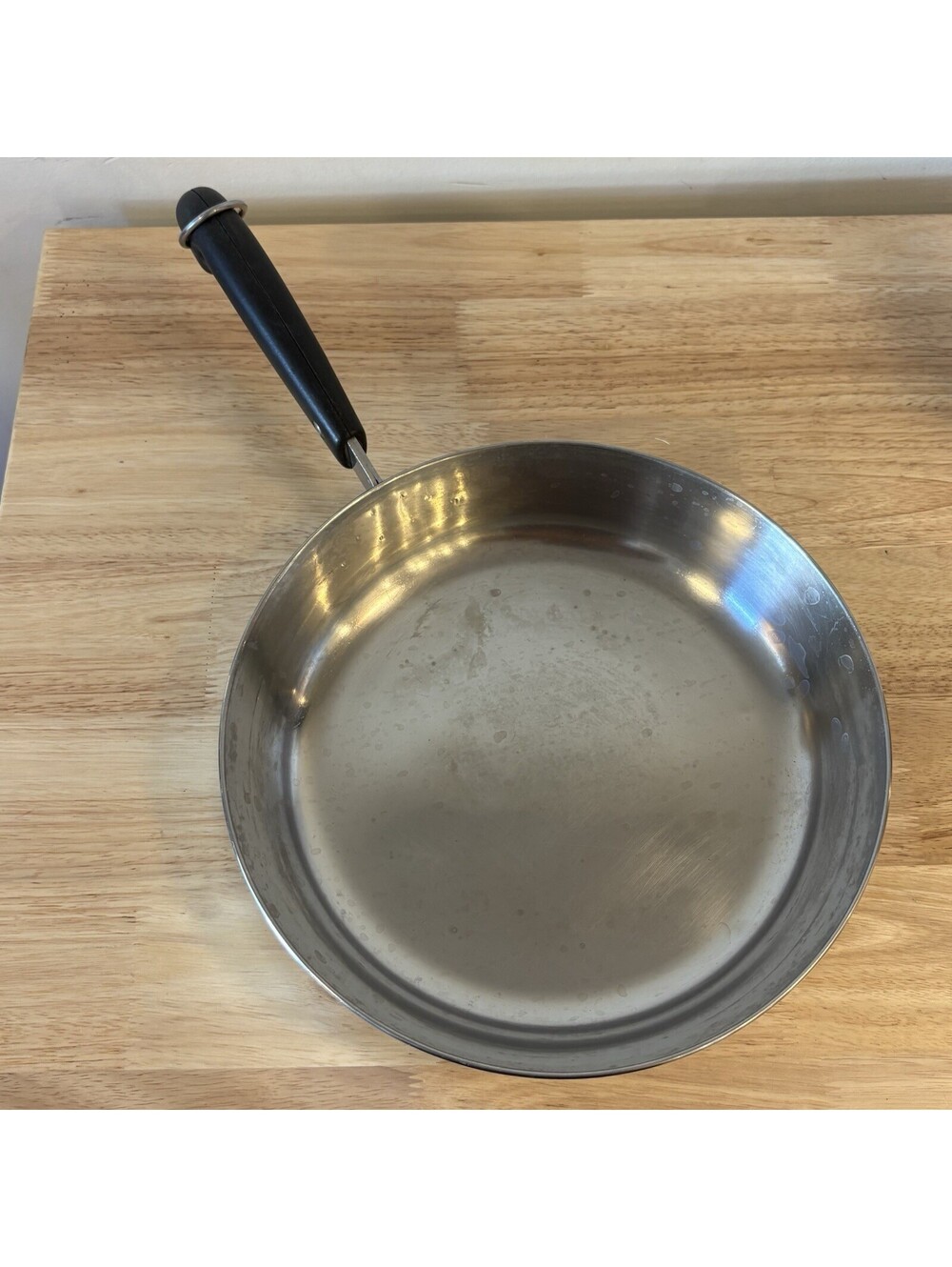 Vtg Revere Ware 10" Skillet Pre-1968 Rome, NY Process Patent Double Ring